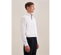 Seidensticker Hemd Herren Regular Fit Langarm Baumwolle weiß, 41