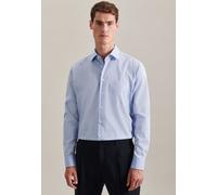 Seidensticker Businesshemd Regular Herren Gr. 41 extra langer Arm hellblau Kentkragen