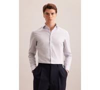 Businesshemd SEIDENSTICKER "Schwarze Rose", Herren, Gr. M (39), normale Ärmellängen, dunkelblau, 100% Baumwolle, kariert, skinny fit, 2-Knopf-Manschette, Hemden, X-Slim 1/1 Kentkragen Karo (20668510-3