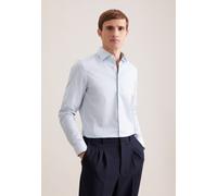 Businesshemd SEIDENSTICKER "Schwarze Rose", Herren, Gr. M (39), normale Ärmellängen, grün, 100% Baumwolle, bedruckt, slim fit, 2-Knopf-Manschette, Hemden, Slim 1/1 Kentkragen Druck (15325117-39) grün