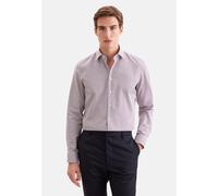 Businesshemd SEIDENSTICKER "Schwarze Rose", Herren, Gr. M (39), normale Ärmellängen, rosa (weinrot), 100% Baumwolle, bedruckt, slim fit, 2-Knopf-Manschette, Hemden, Slim 1/1 Kentkragen Druck (22591515