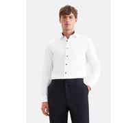 Seidensticker Businesshemd Herren BUSINESS KENT PATCH12 Langarm Kentkragen 100% Baumwolle Weiß Gr. 39