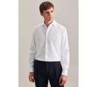 Businesshemd SEIDENSTICKER "Schwarze Rose", Herren, Gr. M (39), normale Ärmellängen, weiß, 100% Baumwolle, unifarben, tailored fit, 2-Knopf-Manschette, Hemden, Shaped Kentkragen (51824702-39) weiß