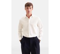 Businesshemd SEIDENSTICKER "Schwarze Rose", Herren, Gr. M (40), normale Ärmellängen, beige (ecru), 100% Baumwolle, unifarben, slim fit, 2-Knopf-Manschette, Hemden, Slim 1/1 Kentkragen Uni (56972238-40
