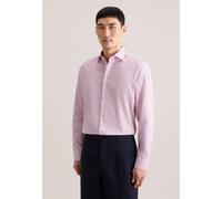 Businesshemd SEIDENSTICKER "Schwarze Rose", Herren, Gr. M (40), normale Ärmellängen, berry, 100% Baumwolle, bedruckt, slim fit, 2-Knopf-Manschette, Hemden, Slim 1/1 Kentkragen Druck (95467103-40) berr