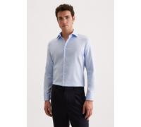 Seidensticker Herren Mens Slim Longsleeve Cotton Shirt, Blau(653690), 40 EU