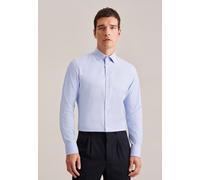 Seidensticker Herren Mens Shaped Longsleeve Cotton Hemd, Mid Blue(841960), 40 EU