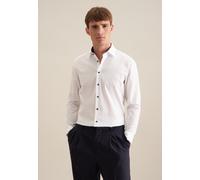 Businesshemd SEIDENSTICKER "Schwarze Rose", Herren, Gr. M (40), normale Ärmellängen, weiß, 100% Baumwolle, unifarben, skinny fit, 2-Knopf-Manschette, Hemden, X-Slim 1/1 Kentkragen Uni (26875204-40) we