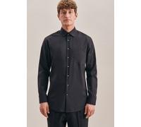 Seidensticker Herren Mens Regular Patch Longsleeve Businesshemd, Schwarz(193690), 39 EU