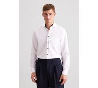 Businesshemd SEIDENSTICKER "Schwarze Rose", Herren, Gr. M39, normale Ärmellängen, weiß, 100% Baumwolle, unifarben, regular fit, 2-Knopf-Manschette, Hemden, Regular 1/1 Kentkragen Uni (49906608-39) wei