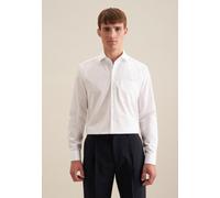 Seidensticker Herren Business-Hemd - Comfort Fit - Bügelfrei - Kent-Kragen - Langarm - 100% Baumwolle, Weiß (01), 40 EU