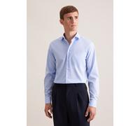 Businesshemd SEIDENSTICKER "Schwarze Rose", Herren, Gr. S (38), normale Ärmellängen, blau (hellblau), 100% Baumwolle, unifarben, regular fit, 2-Knopf-Manschette, Hemden, Regular 1/1 Kentkragen Uni (76