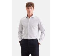 Businesshemd SEIDENSTICKER "Schwarze Rose", Herren, Gr. S (38), normale Ärmellängen, dunkelgrün, 100% Baumwolle, gestreift, slim fit, 2-Knopf-Manschette, Hemden, Slim 1/1 Kentkragen Gestreift (3278360