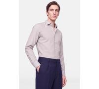 Businesshemd SEIDENSTICKER "Schwarze Rose", Herren, Gr. S (38), normale Ärmellängen, grau (weinrot), 100% Baumwolle, kariert, slim fit, 2-Knopf-Manschette, Hemden, Slim 1/1 Button-Down-Kragen Karo (59