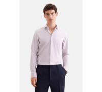 Businesshemd SEIDENSTICKER "Schwarze Rose", Herren, Gr. S (38), normale Ärmellängen, rosa (weinrot), 78% Polyamid, 22% Elasthan, bedruckt, slim fit, 2-Knopf-Manschette, Hemden, Slim 1/1 Kentkragen Dru