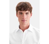Businesshemd SEIDENSTICKER "Schwarze Rose", Herren, Gr. S (38), normale Ärmellängen, weiß, 100% Baumwolle, Strukturmuster, skinny fit, 2-Knopf-Manschette, Hemden, X-Slim 1/1 Kentkragen Struktur (86908