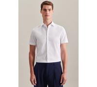 SN666261 Seidensticker Men`s Shirt Slim Fit Shortsleeve White 38