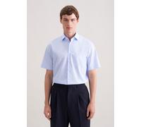 Businesshemd SEIDENSTICKER "Schwarze Rose", Herren, Gr. XL (43-44), normale Ärmellängen, hellblau, 100% Baumwolle, unifarben, regular fit, Hemden, Regular 1/2 Kentkragen Uni (28734144-XL) hellblau
