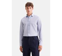 Businesshemd SEIDENSTICKER "Schwarze Rose", Herren, Gr. XL (43), normale Ärmellängen, blau, 100% Baumwolle, bedruckt, skinny fit, 2-Knopf-Manschette, Hemden, X-Slim 1/1 Kentkragen Druck (22932924-43)