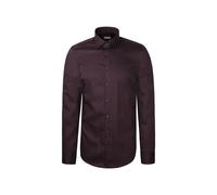 Seidensticker Slim Fit Hemd Dark Red Wine, Einfarbig
