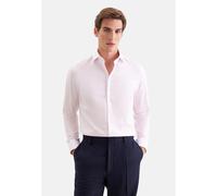 Businesshemd SEIDENSTICKER "Schwarze Rose", Herren, Gr. XL (43), normale Ärmellängen, rosa (rosé), 100% Baumwolle, gestreift, slim fit, 2-Knopf-Manschette, Hemden, Slim 1/1 Kentkragen Gestreift (77487