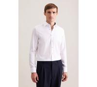 Seidensticker Slim Fit Hemd weiss, Strukturiert