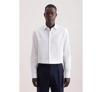 Seidensticker Slim Fit Hemd beige, Bedruckt