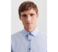 Seidensticker Herren Mens Regular Patch Longsleeve Shirt, Hellblau(193690), 44 EU