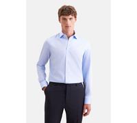 Seidensticker Hemd Herren Slim Fit Langarm Baumwolle blau, 44
