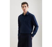 Seidensticker men's business shirt - shaped fit - non-iron - Kent collar - short sleeves - 100% cotton