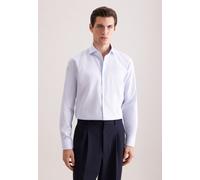Businesshemd SEIDENSTICKER "Schwarze Rose", Herren, Gr. XL (44), normale Ärmellängen, hellblau, 100% Baumwolle, gestreift, regular fit, 2-Knopf-Manschette, Hemden, Regular 1/1 Kentkragen Gestreift (22