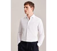 Seidensticker Herren Business-Hemd - Extra Slim Fit - Bügelfrei - Kent-Kragen - Langarm - 100% Baumwolle, Weiß (Weiß 01), 36 EU