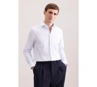 Businesshemd SEIDENSTICKER "Schwarze Rose", Herren, Gr. XXL (45), normale Ärmellängen, blau, 100% Baumwolle, gestreift, regular fit, 2-Knopf-Manschette, Hemden, Regular 1/1 Kentkragen Gestreift (66542
