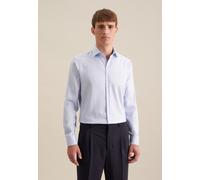 Seidensticker Herren Mens Shaped Longsleeve Cotton Businesshemd, Mittelblau(293650), 45 EU