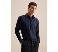 Seidensticker Herren Mens Shaped Longsleeve Cotton Business Shirt, Dunkelblau(021000), 45 EU