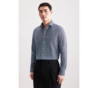 Seidensticker Slim Fit Hemd dunkelblau, Pepita