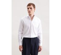 Seidensticker Hemd Herren Regular Fit Langarm Baumwolle weiß, 45
