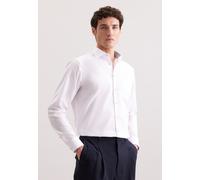 Seidensticker Hemd Herren Regular Fit Langarm Baumwolle weiß, 45