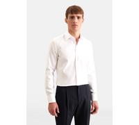 Businesshemd SEIDENSTICKER "Schwarze Rose", Herren, Gr. XXL (45), normale Ärmellängen, weiß, 100% Baumwolle, unifarben, slim fit, 2-Knopf-Manschette, Hemden, Slim 1/1 Kentkragen Uni (21804350-45) weiß