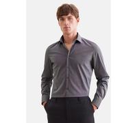 Seidensticker Slim Fit Hemd extra langer Arm dunkelgrau