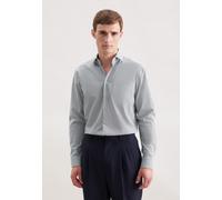 Businesshemd SEIDENSTICKER "Schwarze Rose", Herren, Gr. XXL (46), normale Ärmellängen, dunkelblau, 100% Baumwolle, bedruckt, regular fit, 2-Knopf-Manschette, Hemden, Regular 1/1 Kentkragen Druck (2612