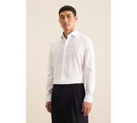 Businesshemd SEIDENSTICKER "Shaped", Herren, Gr. L (41), normale Ärmellängen, blau, 100% Baumwolle, gestreift, tailored fit, 2-Knopf-Manschette, Hemden, Shaped Langarm Kentkragen Streifen (88465833-41