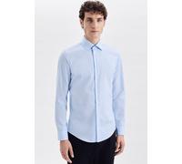 Businesshemd SEIDENSTICKER "Shaped", Herren, Gr. S (38), verlängerte Ärmellängen, blau (hellblau), 100% Baumwolle, unifarben, tailored fit, 2-Knopf-Manschette, Hemden Businesshemd, Shaped 1/1 Extra la