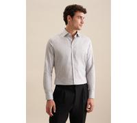 Seidensticker Business Hemd Herren Slim Fit Baumwolle grau, 44