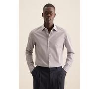 Businesshemd SEIDENSTICKER "Slim", Herren, Gr. L (42), normale Ärmellängen, grün, 100% Baumwolle, bedruckt, slim fit, 2-Knopf-Manschette, Hemden, Slim Langarm Kentkragen Druck (67753856-42) grün