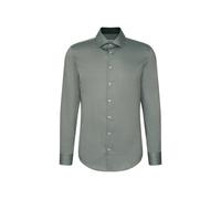 Businesshemd SEIDENSTICKER "Slim", Herren, Gr. L (42), normale Ärmellängen, grün, 100% Baumwolle, unifarben, slim fit, 2-Knopf-Manschette, Hemden Businesshemd, Slim 1/1 Kentkragen Uni (79314253-42)