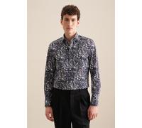 Twill Performance-Hemd in Slim mit Kentkragen Druck Lila 39 (01.645220-0089-39)