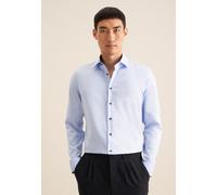 Businesshemd SEIDENSTICKER "Slim", Herren, Gr. M (40), normale Ärmellängen, blau (hellblau), 100% Baumwolle, unifarben, slim fit, 2-Knopf-Manschette, Hemden, Slim Langarm Kentkragen Uni (70066757-40)