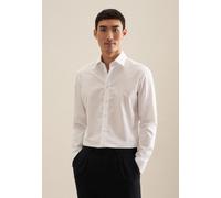 Businesshemd SEIDENSTICKER "Slim", Herren, Gr. S (38), normale Ärmellängen, weiß, 100% Baumwolle, unifarben, slim fit, 2-Knopf-Manschette, Hemden, Slim 1/1 Kentkragen Uni (29269167-38) weiß