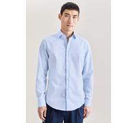 Businesshemd SEIDENSTICKER "Slim", Herren, Gr. XS (36), normale Ärmellängen, blau (hellblau), 100% Baumwolle, unifarben, slim fit, 2-Knopf-Manschette, Hemden, Slim Langarm Kentkragen Uni (96809867-36)
